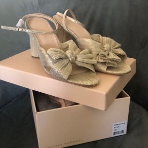 NIB - Loeffler Randall - Camellia Sandal - Platinum - 12B